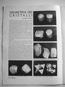 Articolo di Ugo Panichi sulla simmetria dei cristalli