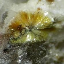 Aggregato di cristalli di peprossiite-(Ce) dal sito e-rocks
